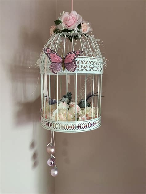 My Decorated Bird Cage Bird Cage Centerpiece Bird Cage Decor Vintage Bird Cage