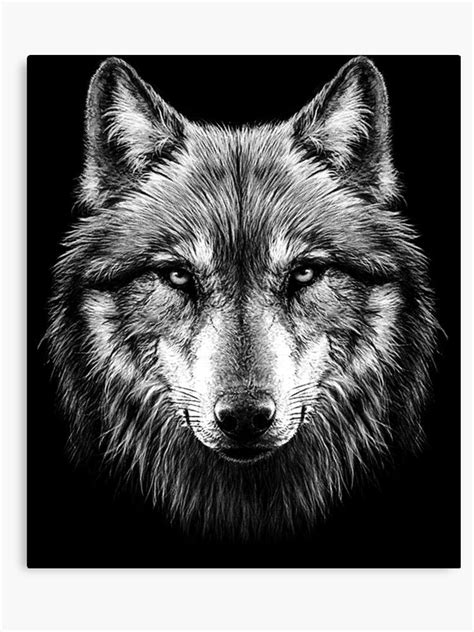 Wolf Face Canvas Print By Heartbeats Wolf Face Tattoo Wolf Face