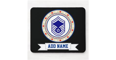 Air Force Senior Master Sergeant E 8 Smsgt Mouse Pad Zazzle