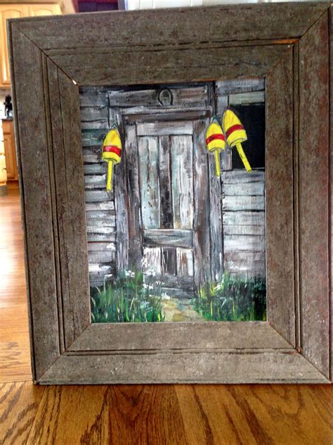 Reclaimed Wood Frame With Oil Painting Frame By Philip Oil Painting