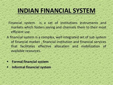 A Ppt On Rbi And The Indian Financial System