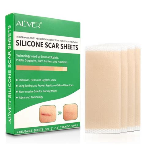 Aliver Silicone Scar Sheet Scar Patch C Section Surgery Burns Small