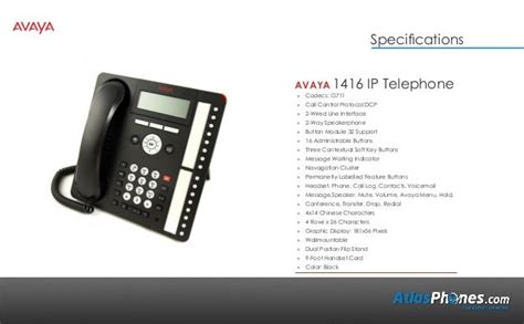 Avaya 1416 Product Overview