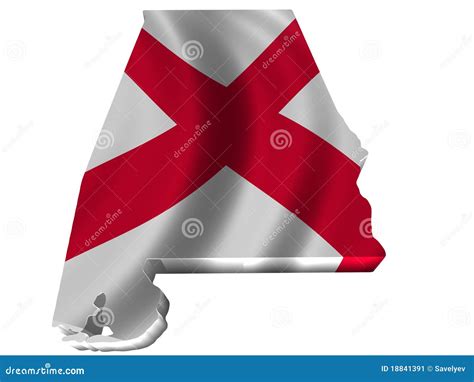 Flag And Map Of Alabama Stock Illustration Illustration Of Sacred
