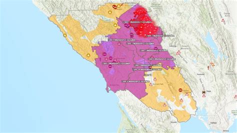 Santa Rosa Fire Map Update Map With States