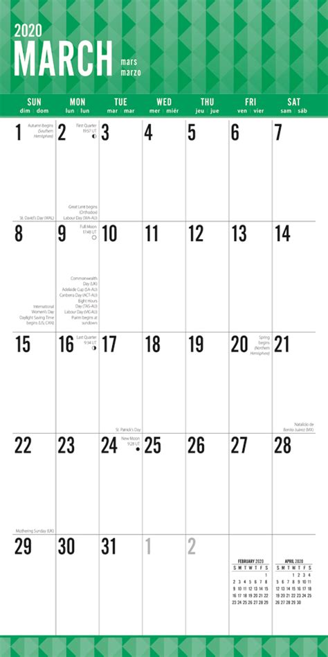 Printable Wall Calendar 2020 Calendar Templates