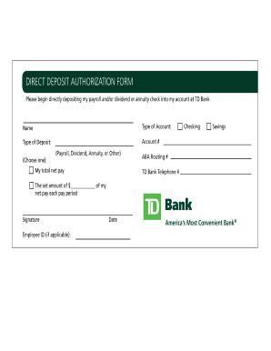 Direct deposit is easy to use. Direct Deposit Authorization - Fill Online, Printable, Fillable, Blank | PDFfiller