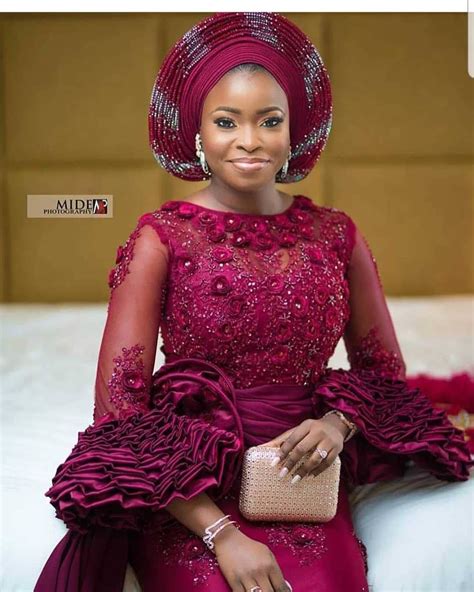 Beautiful Bride🔴 Fabric By Doyinsweetsfabrics Naijapartyowanbe