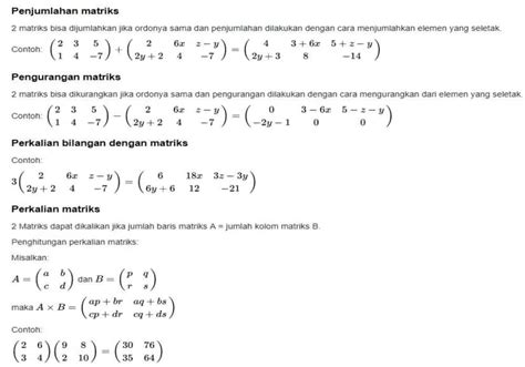 Matriks Matematika Buku Ajaran Sma Smk