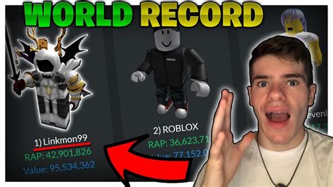 Im Officially Richer Than Roblox World Record Broken Linkmon99