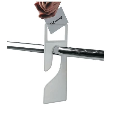 Size dividers and hanger tags at the lowest wholesale prices. Clothing Rack Size Dividers with Insert Window, White
