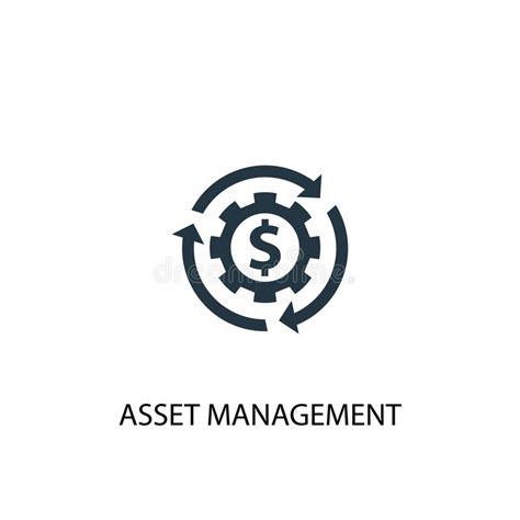 Asset Management Icon Simple Element Stock Vector Illustration Of