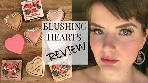 Makeuprevolution Blushing Hearts Collection Review Youtube