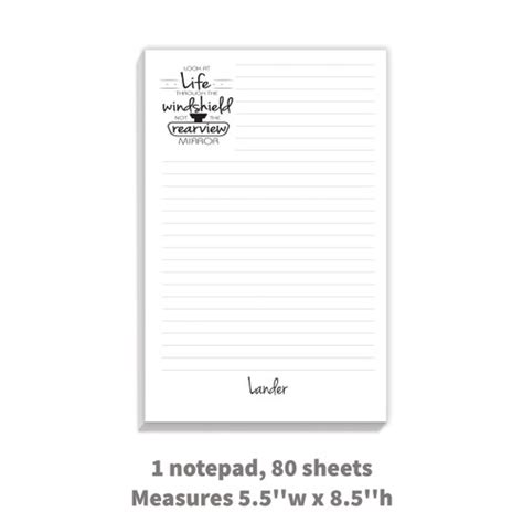 Look At Life Personalized Notepads Inspire And Inspire