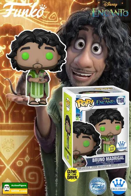 Disney Encanto Bruno Madrigal Gitd Funko Pop Exclusive Pops