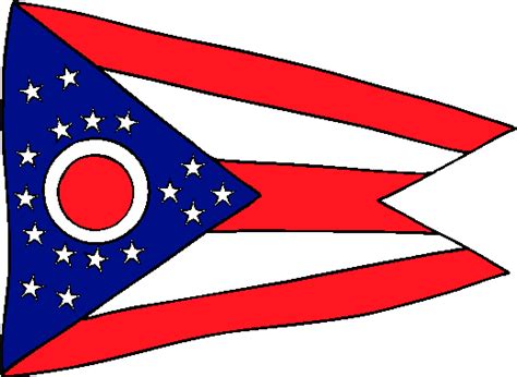 The flag also has a white circle with a red center. Ohio Flag PNG Transparent Ohio Flag.PNG Images. | PlusPNG