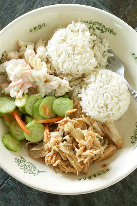 We always empty the bowl. Recipes for a Tropical-Inspired Plate Lunch: Hawaiian ...