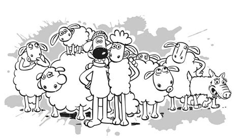 gambar mewarnai tokoh  shaun  sheep  diwarnai