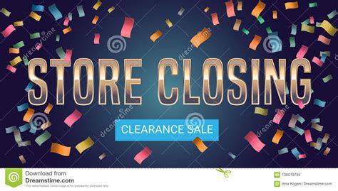 Hire your retail dream team. Store Closing Vector Illustration, Background Stock Vector ...
