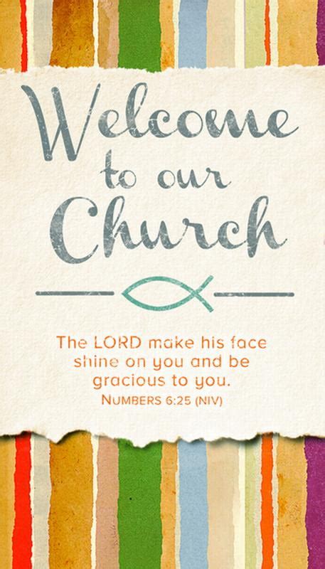 Welcome To Our Church Welcomevisitor Card Other
