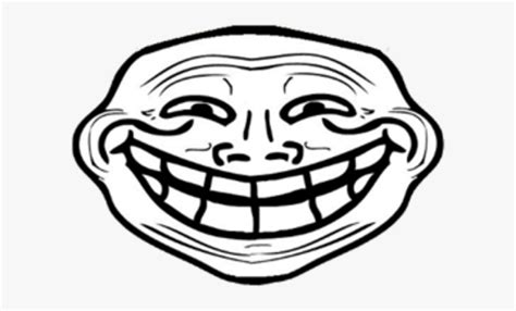 Trollface Png Transparent Images Troll Face Front View Png Download