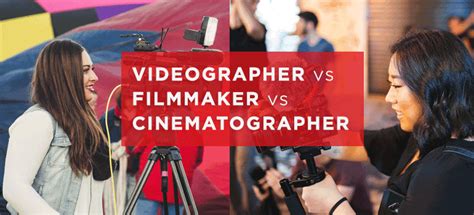 Videography Vs Cinematography Vs Filmmaking