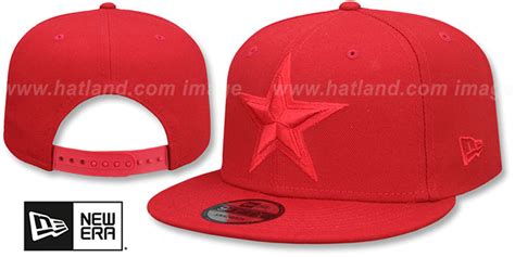 Dallas Cowboys Team Basic Snapback Red Red Hat By New Era