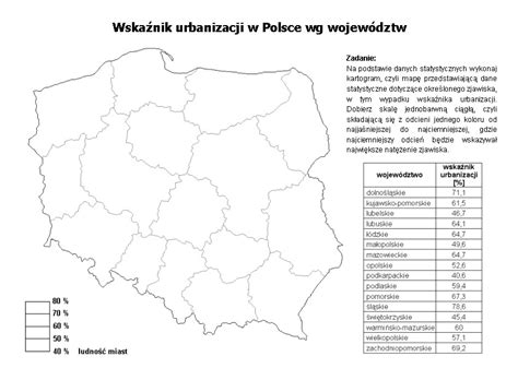 Scholaris - Wskaźnik urbanizacji w Polsce wg województw