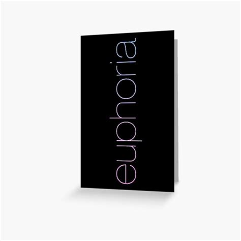 Euphoria Logo Greeting Card By Bibleandabeer Redbubble