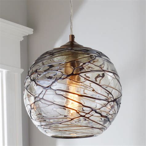 Swirling Glass Globe Pendant Light Shades Of Light
