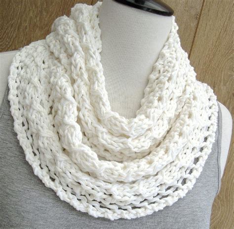 spring lace infinity scarf knitting pattern by caroline brooke knitting patterns loveknitting