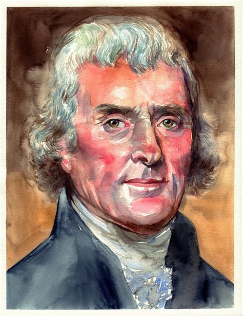 Thomas Jefferson Portrait Painting By Suzann Sines Fine Art America