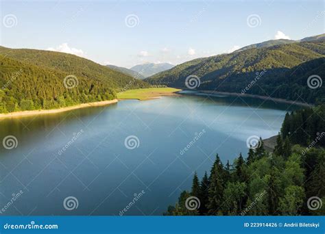 Lake With Clear Crisp Water With Swallow Depth Stock Image