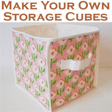 Eight closetmaid cubes are enough to make a single platform bed, with storage access from both sides of the bed. Make Your Own Storage Cubes | Fabric storage bins, Cube ...