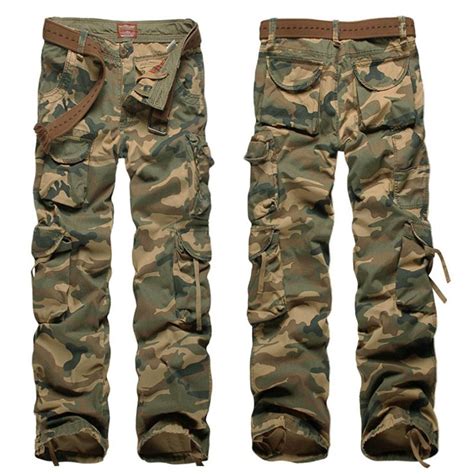 cotton military cargo camo pants for men cw140326