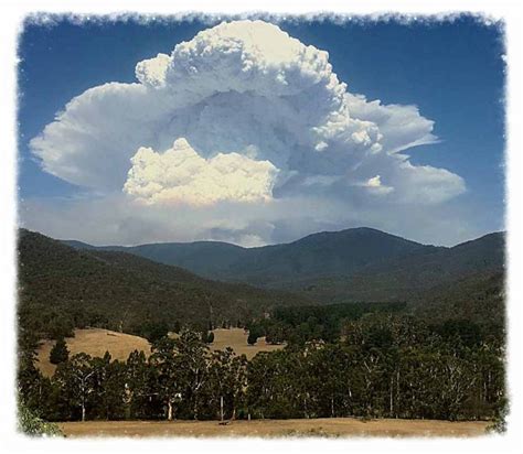 Pyrocumulus Cloud Near Timbarra Victoria Wildfire Today