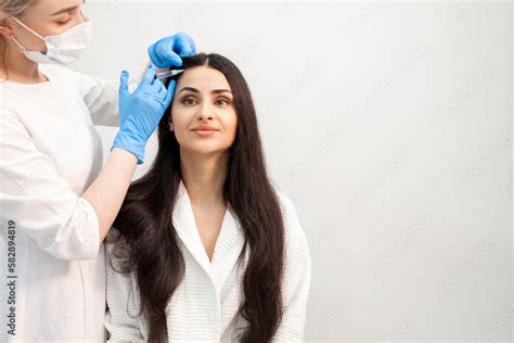 Hair Mesotherapy Procedure In Cosmetology Clinic Cosmetologist Doctor