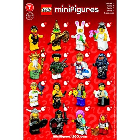 mini figurine lego série 7 collector en édition limitée