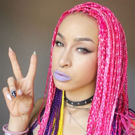 Alien Nation Braids With Extensions Box Braids Hairstyles Hair Beauty