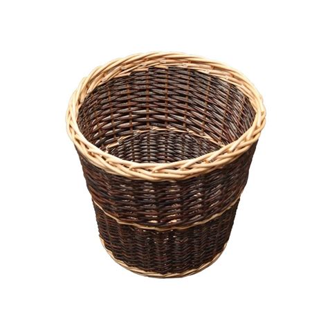 Check spelling or type a new query. Round Rustic Wicker Waste Paper Bin from The Basket Company