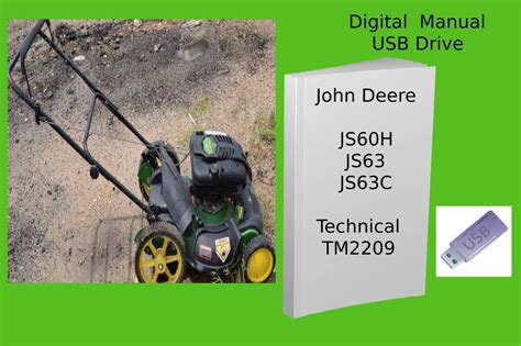 John Deere Js60h Js63 Js63c Walk Behind Rotary Mower Technical Manual