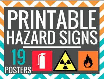 Jan 18, 2017 · if the laboratory contains numerous chemicals, it is acceptable to define the hazard for a class of chemical such as corrosive, oxidizer, flammable, etc. Printable Hazard Signs -Lab Safety Science Posters- 19 ...