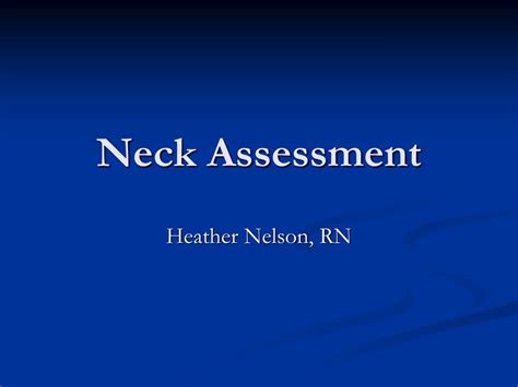 Ppt Neck Assessment Powerpoint Presentation Free Download Id6694673
