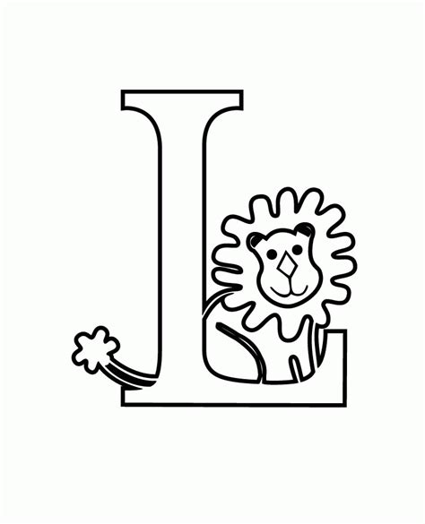 Free Letter L Coloring Sheet Download Free Letter L Coloring Sheet Png