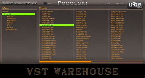 Podolski has been refurbished with some. VST Warehouse | Over 500 Free & Legal Plugins Best Free VST Plug-ins: December 2012