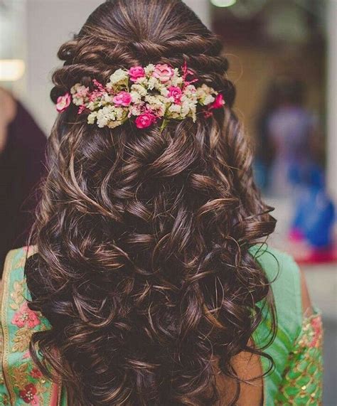 Indian hairstyles hairstyles for brides bridal hairstyle for reception saree hairstyles. Reception? Hairstyle- not easy enough for entire wedding ...