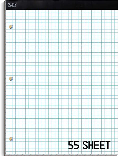 Buy Mr Pen Graph Paper Grid Paper Pad 4x4 4 Squares Per Inch 85