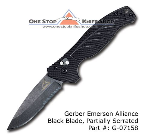 Discontinued Gerber 07158 Emerson Alliance Automatic Serrated Edge