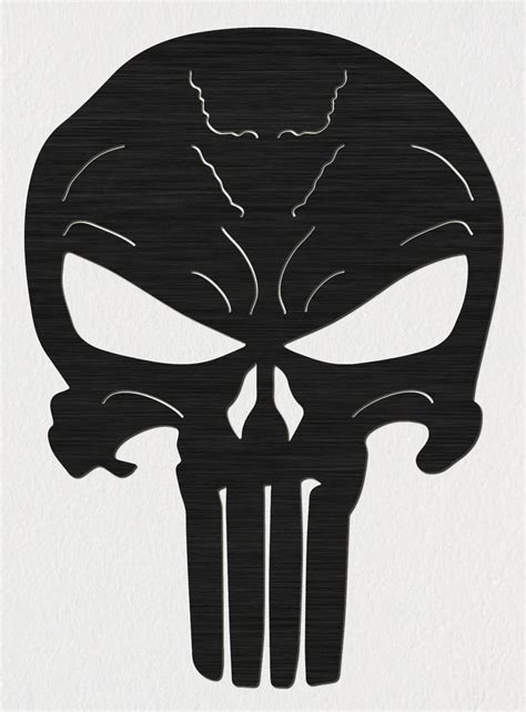 Free Skull Punisher Dxf Files Cut Ready Cnc Designs