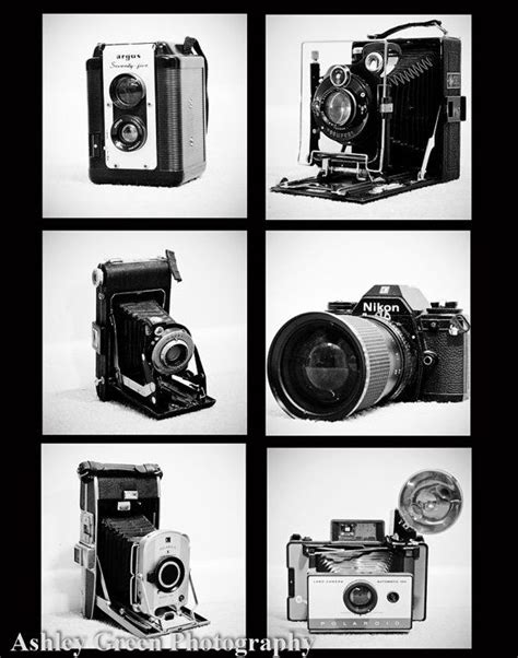 Photo Collage Of Vintage Cameras Vintage Cameras Photo Collage Etsy